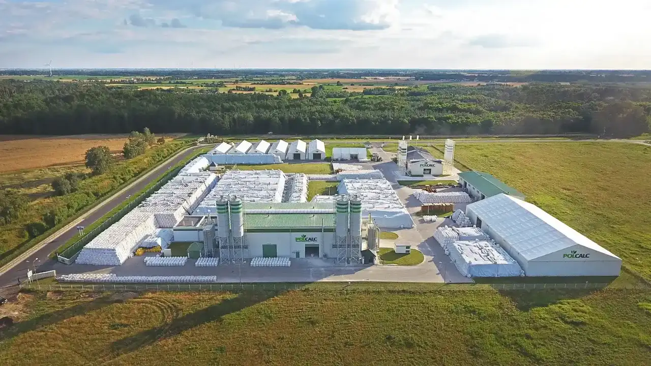 Bluebird Fertilizers — 2020: The expanded plant in Lubień Kujawski from above.